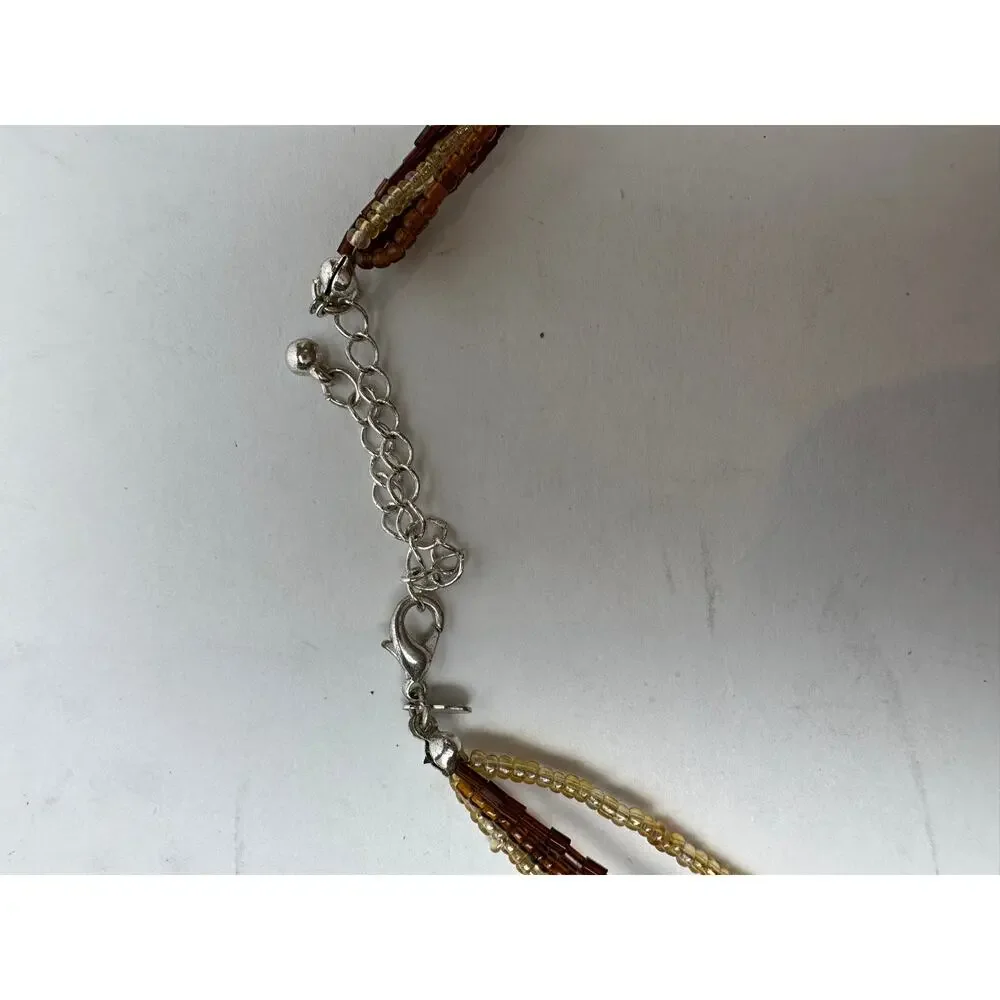 Multi Strand Disc Necklace
